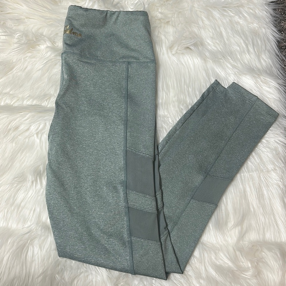 Sam Edelman Green Mesh Leggings Size M